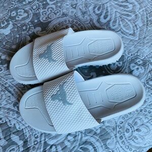 Under Armour White Slide Sandals